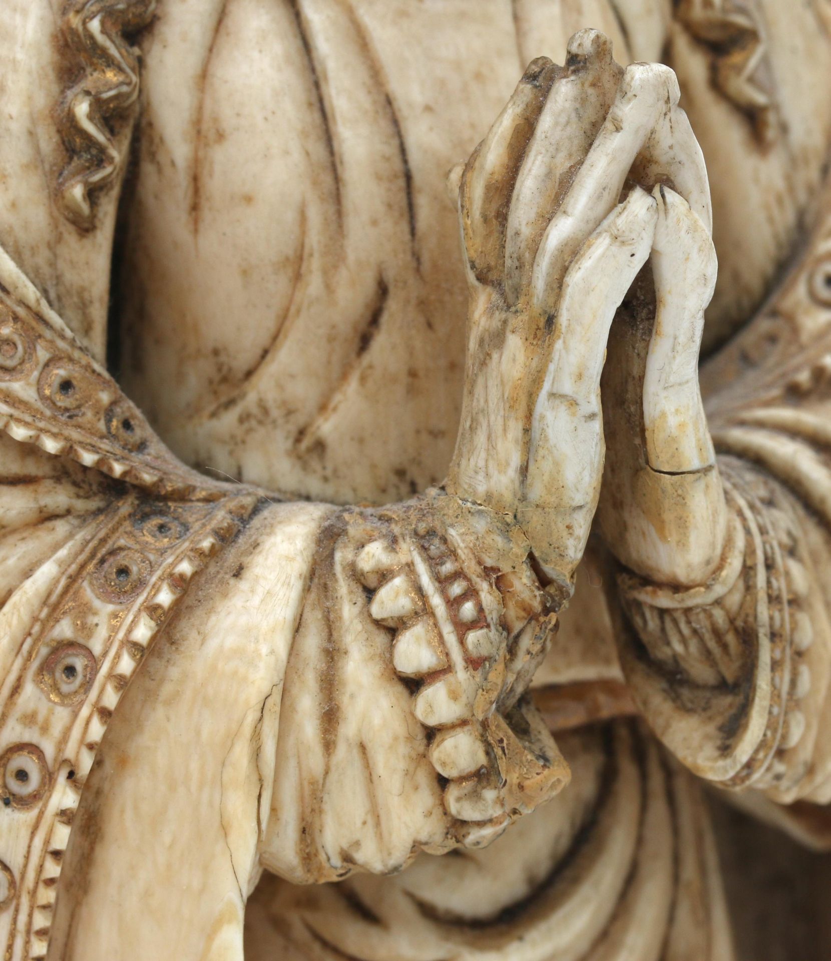 Indo-Portuguese, Goa, late 17th century, ivory virgin - Bild 2 aus 5