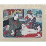 Utagawa School koban shunga album. Late Edo period (1603-1868)