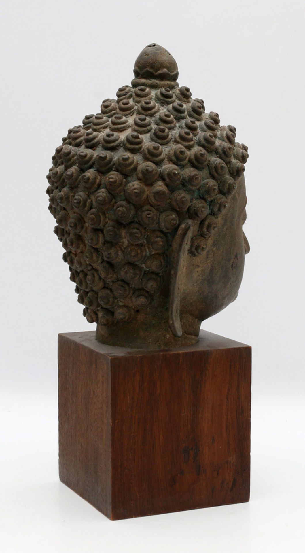 A bronze head of Buddha. Lan Na style - Bild 2 aus 4