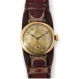 A 14 karat gold Omega wristwatch, ca. 1920