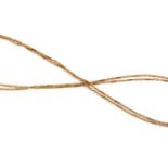 A 18 karat gold rope necklace, ca. 1900