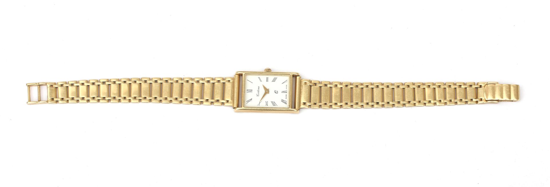 A 14 karat gold Certina lady's wristwatch - Bild 2 aus 2