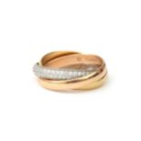 An 18 karat gold Trinity ring by Cartier