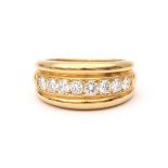 An 18 carat gold diamond ring, ca. 0.80 ct.