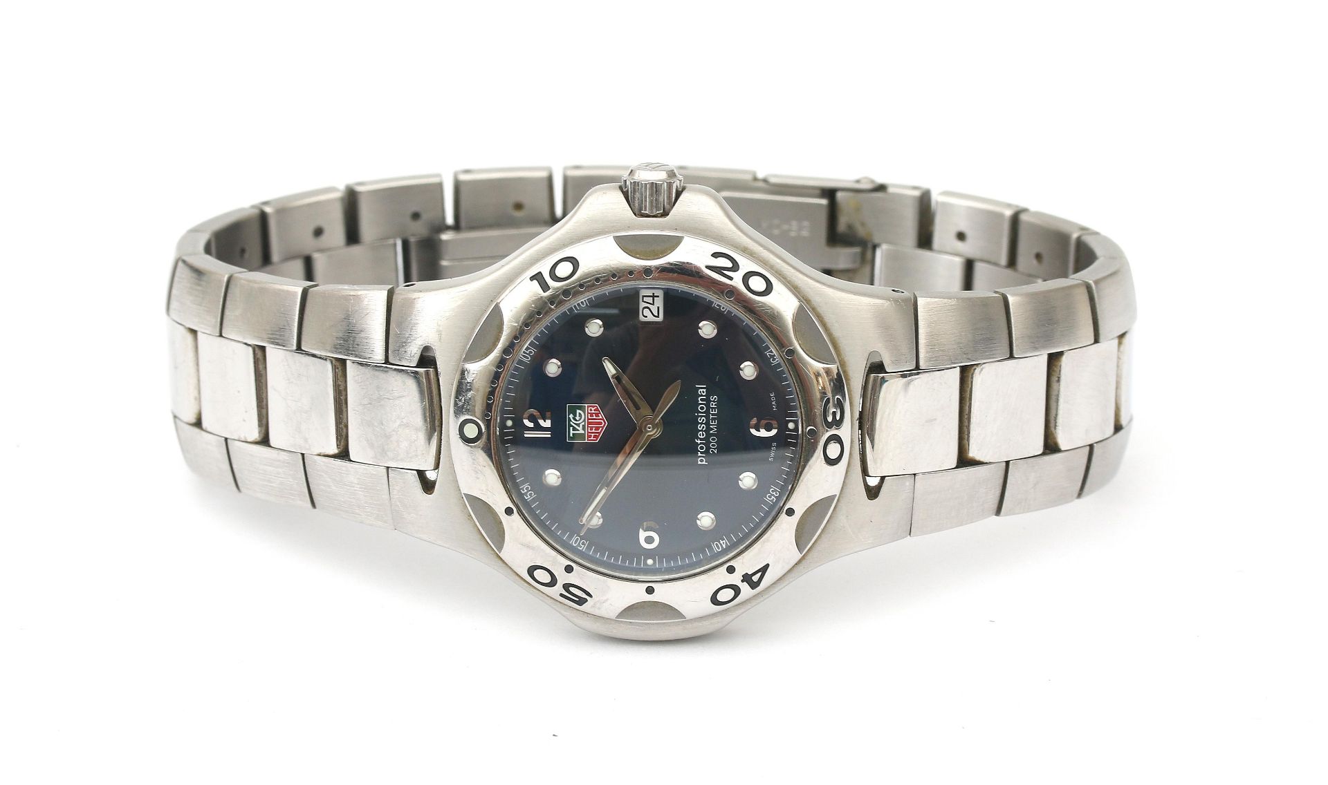 A steel Tag Heuer gentlemans wristwatch   - Bild 2 aus 3