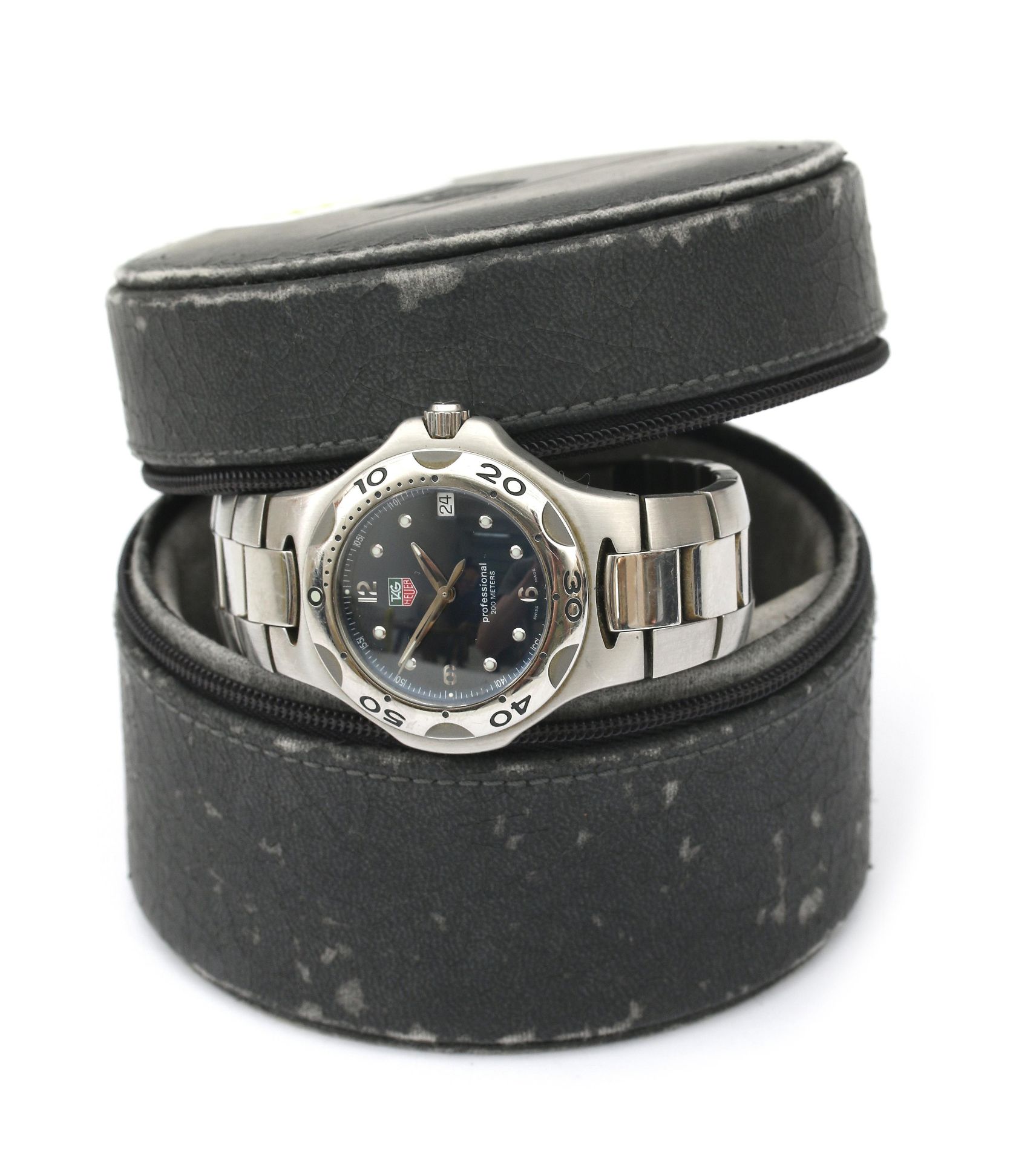 A steel Tag Heuer gentlemans wristwatch   - Bild 3 aus 3