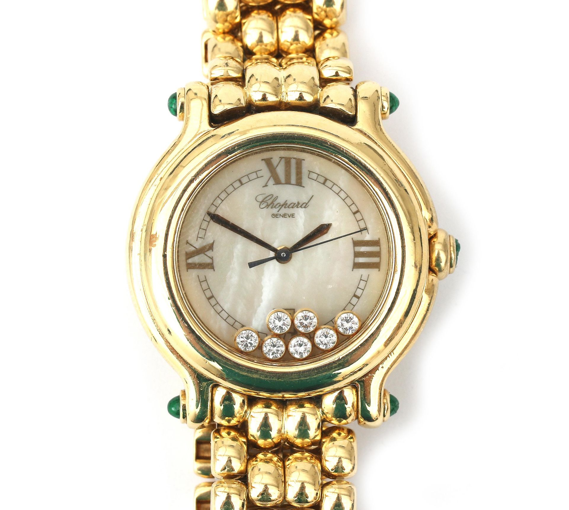 An 18 karat gold Chopard Happy Sport lady's wristwatch, 1995