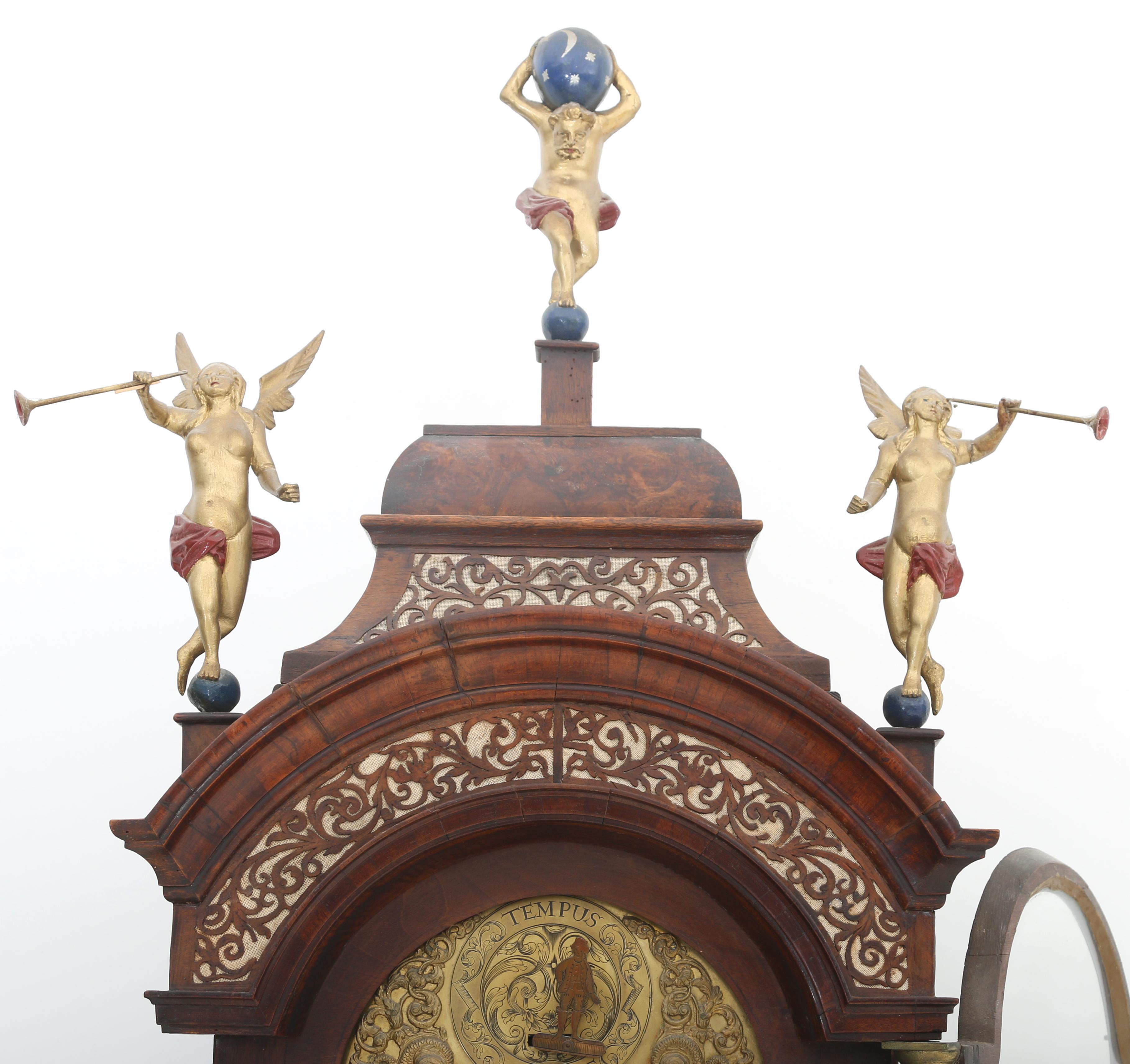 A Dutch walnut longcase clock, signed Gerrit Storm, Amsterdam, circa 1750. - Image 2 of 5