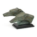 Bronze sculpture: 'Finish Line', signed M. Bertin