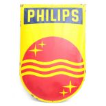 An enamel advertising sign for Philips, Holland, 1950s.