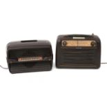 Two bakelite radio': Philco and Schaub, ca. 1949.