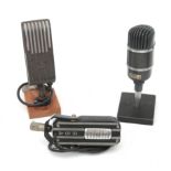 Three ribbon-microphones: RCA, type SK50, RSA, type N and Altec, type 670B.