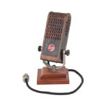 A Philips ribbon-microphone on stand, type 9523A, ARG, Holland, circa 1939.