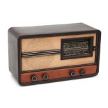 A bakelite Philips valve radio, type 773A, Holland, ca. 1940.