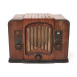 An Astor valve radio in wood cabinet, type 60, United States, ca. 1934.