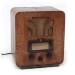 A Philips valve radio in wood case, type 837A, Holland, ca. 1937.