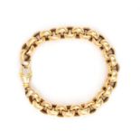 An 18 karat gold link bracelet