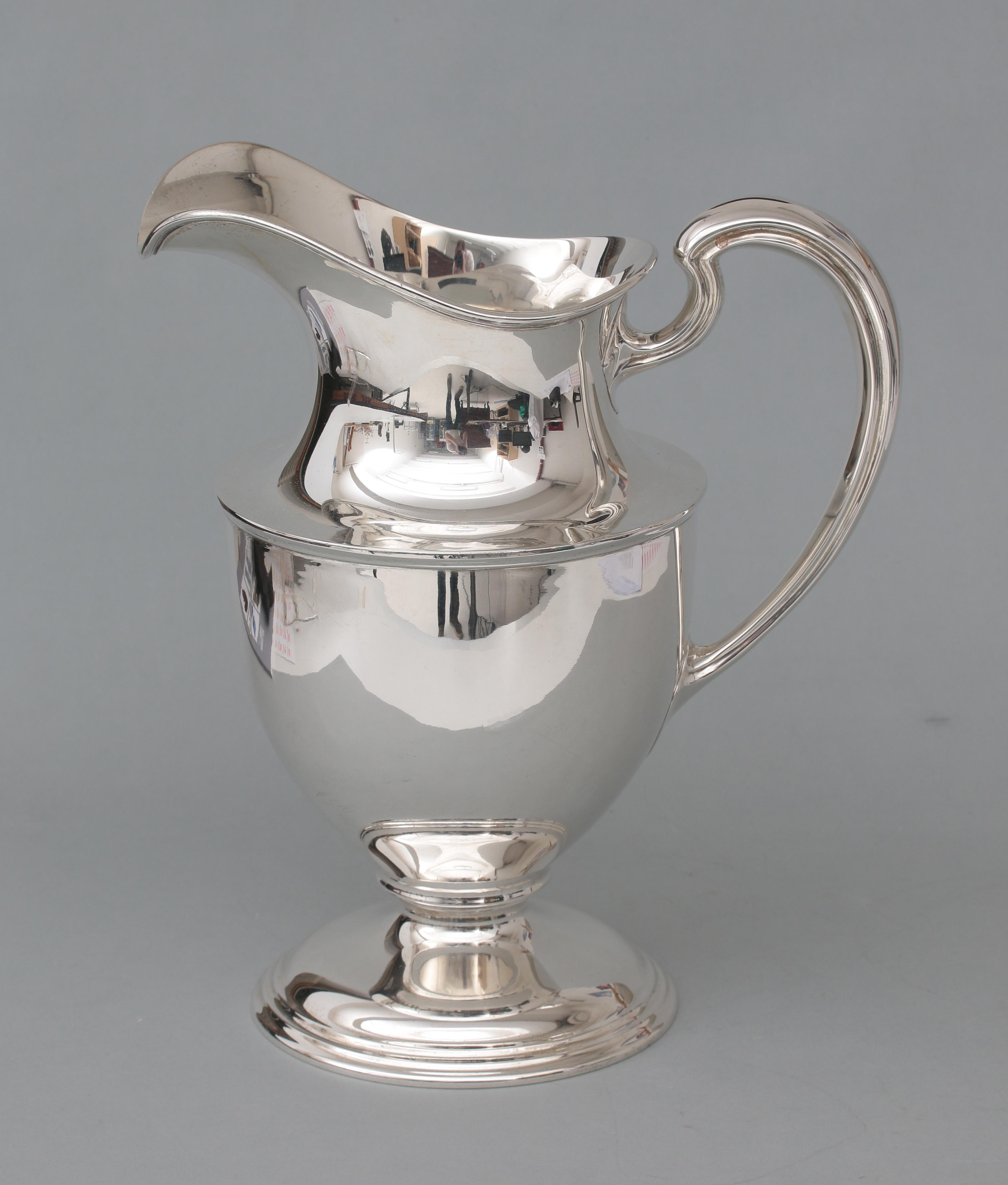 Canadian silver ewer.