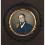 A miniature portrait of Willem Ernst Thooft, by Vincent Nasti, 1819.
