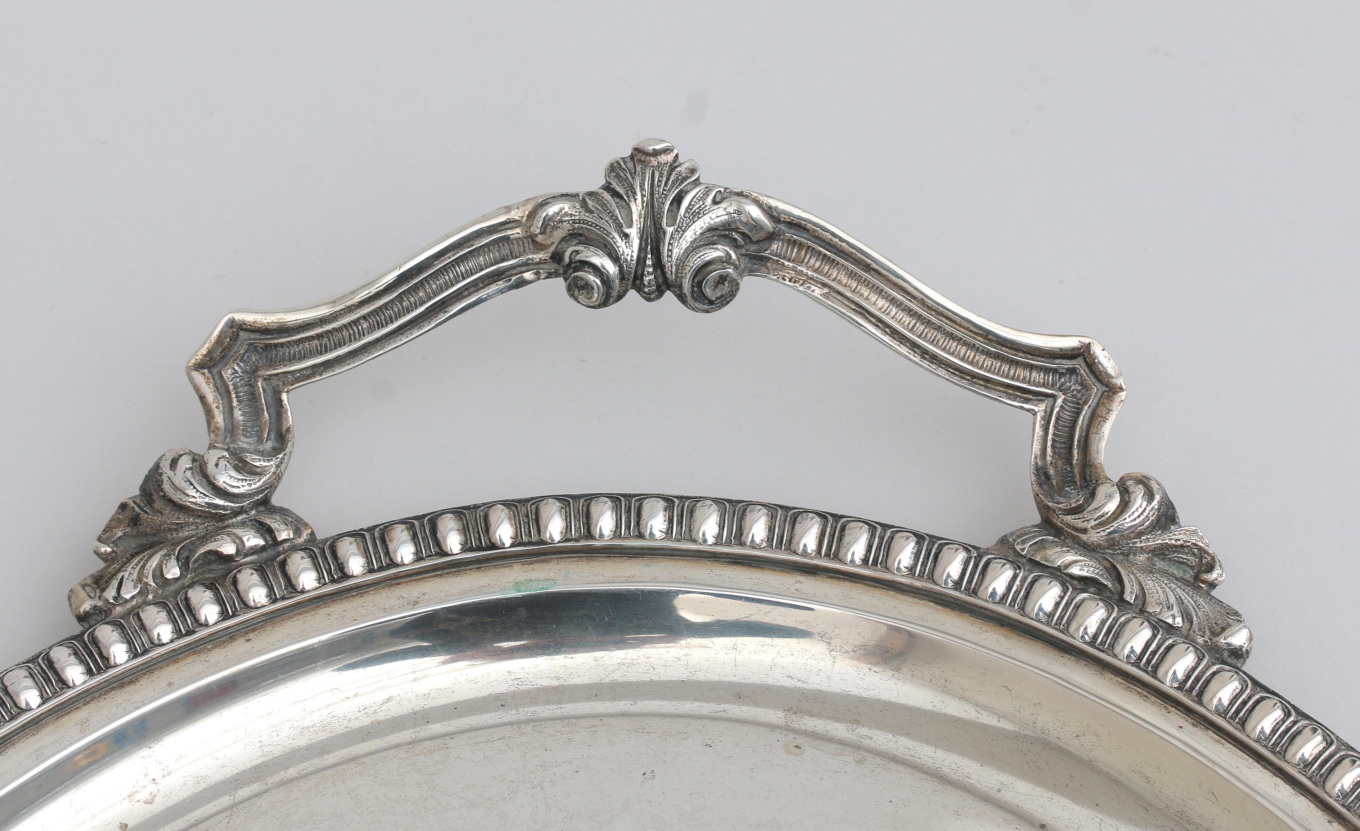 A German silver tray. - Bild 2 aus 3