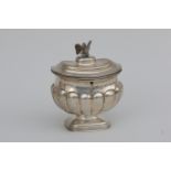 A Dutch silver tea caddy, 1834.