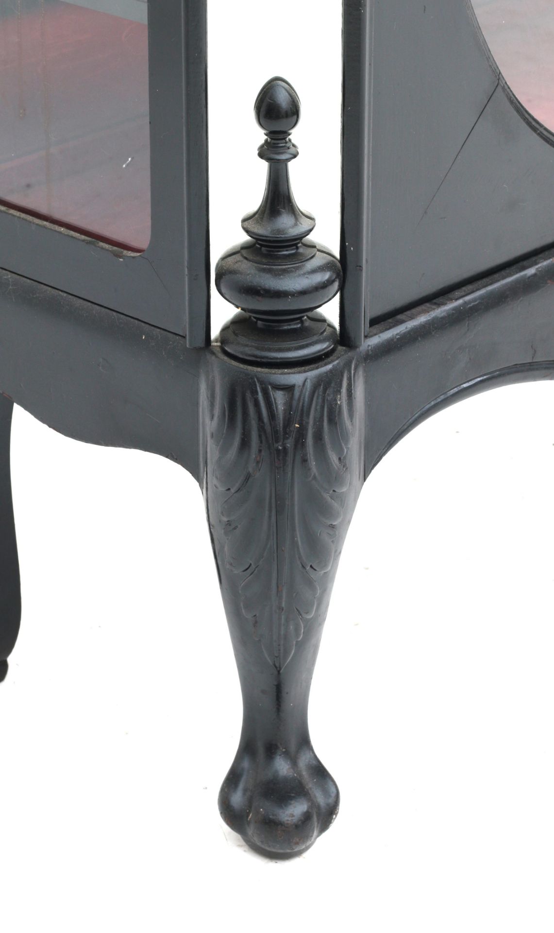 A black lacquered Horrix display cabinet.  - Bild 6 aus 6