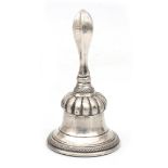 A silver table bell, 1841-1877.