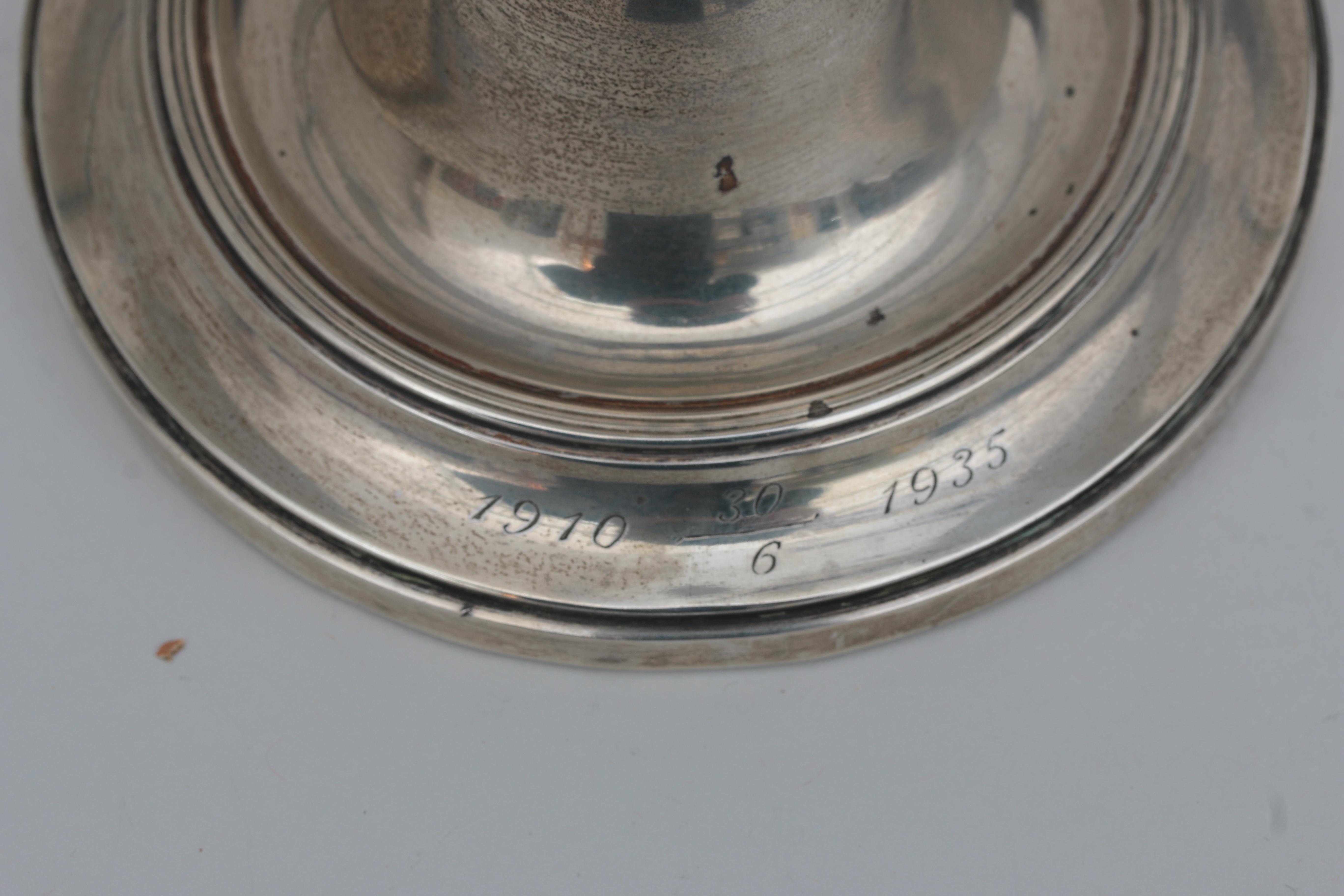 A Dutch silver candlestick, 1930. - Bild 5 aus 5