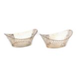 A pair of Dutch silver bread baskets, 1925.