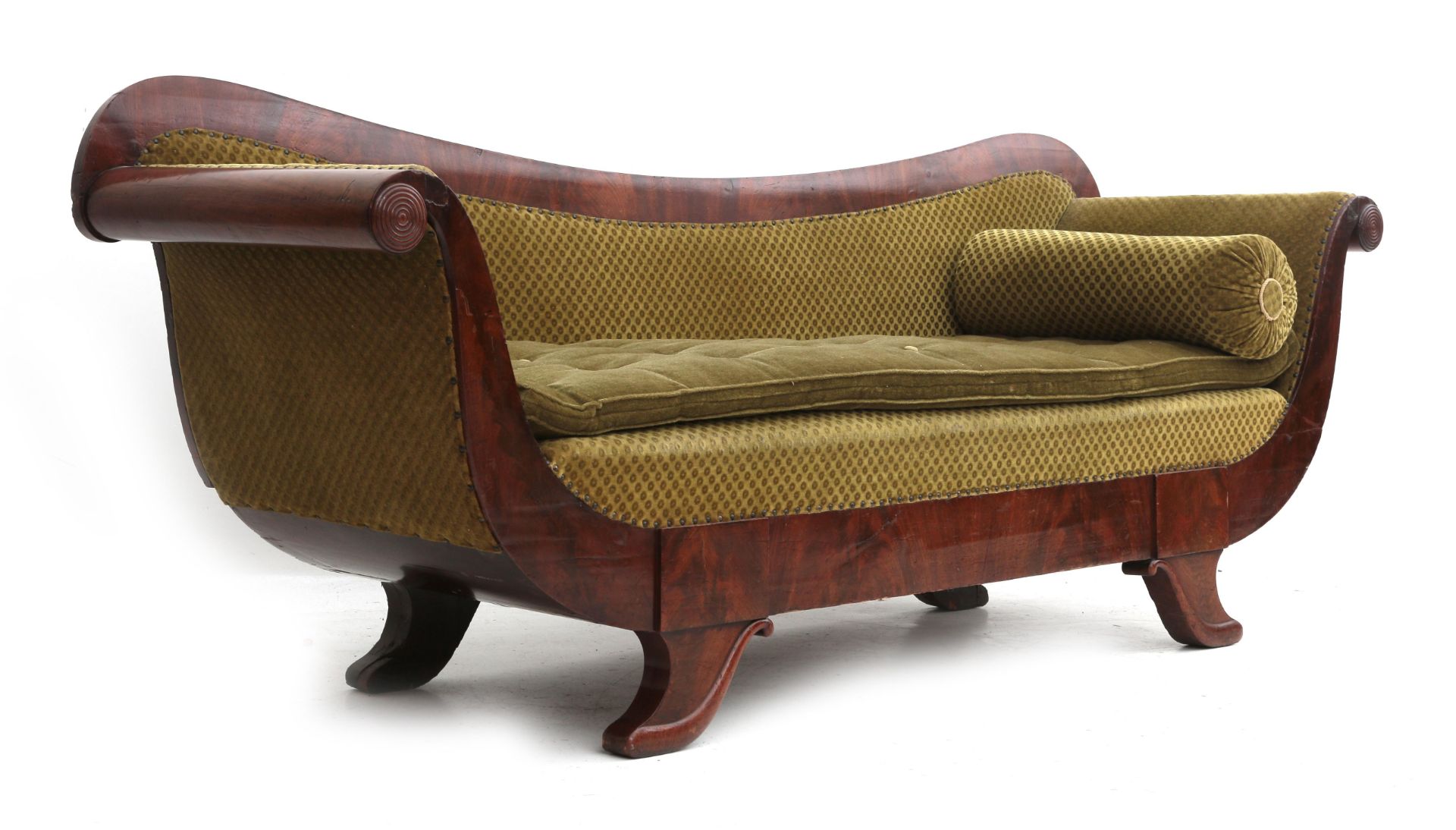 A Dutch biedermeier mahogany sofa. - Bild 2 aus 3