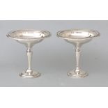 A pair of silver tazzas.