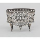 A Dutch silver salt cellar, end 18th century.