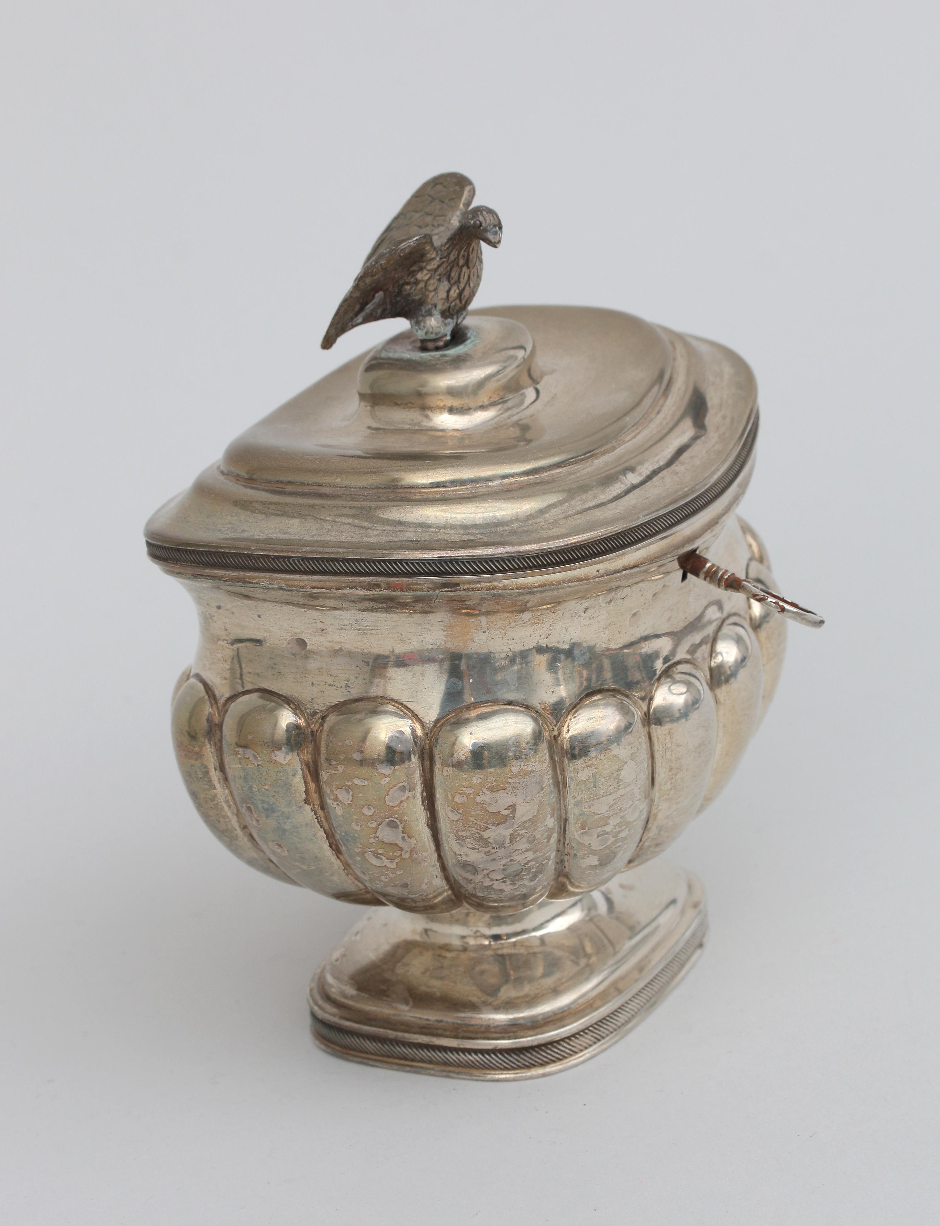 A Dutch silver tea caddy, 1834. - Bild 4 aus 5