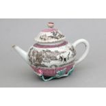 A Chinese famille rose teapot, 18th century.