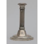 A Dutch silver candlestick, 1930.