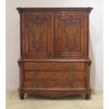 A mahogany Louis-Seize cabinet.