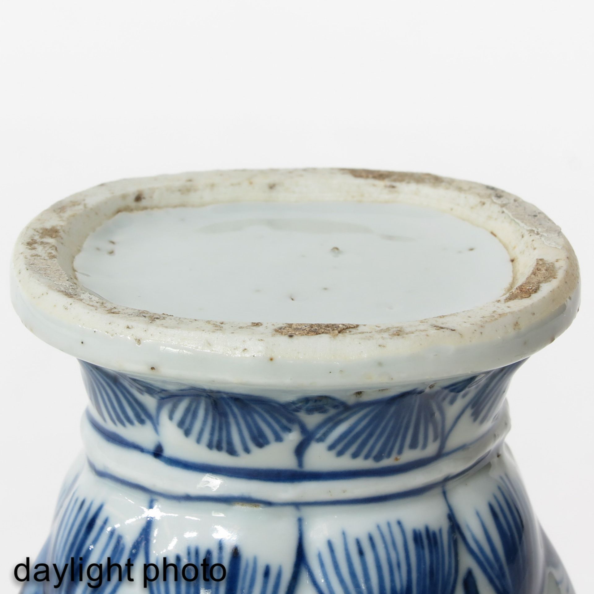 A Blue and White Vase with Cover - Image 8 of 10
