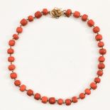 A Red Coral Necklace