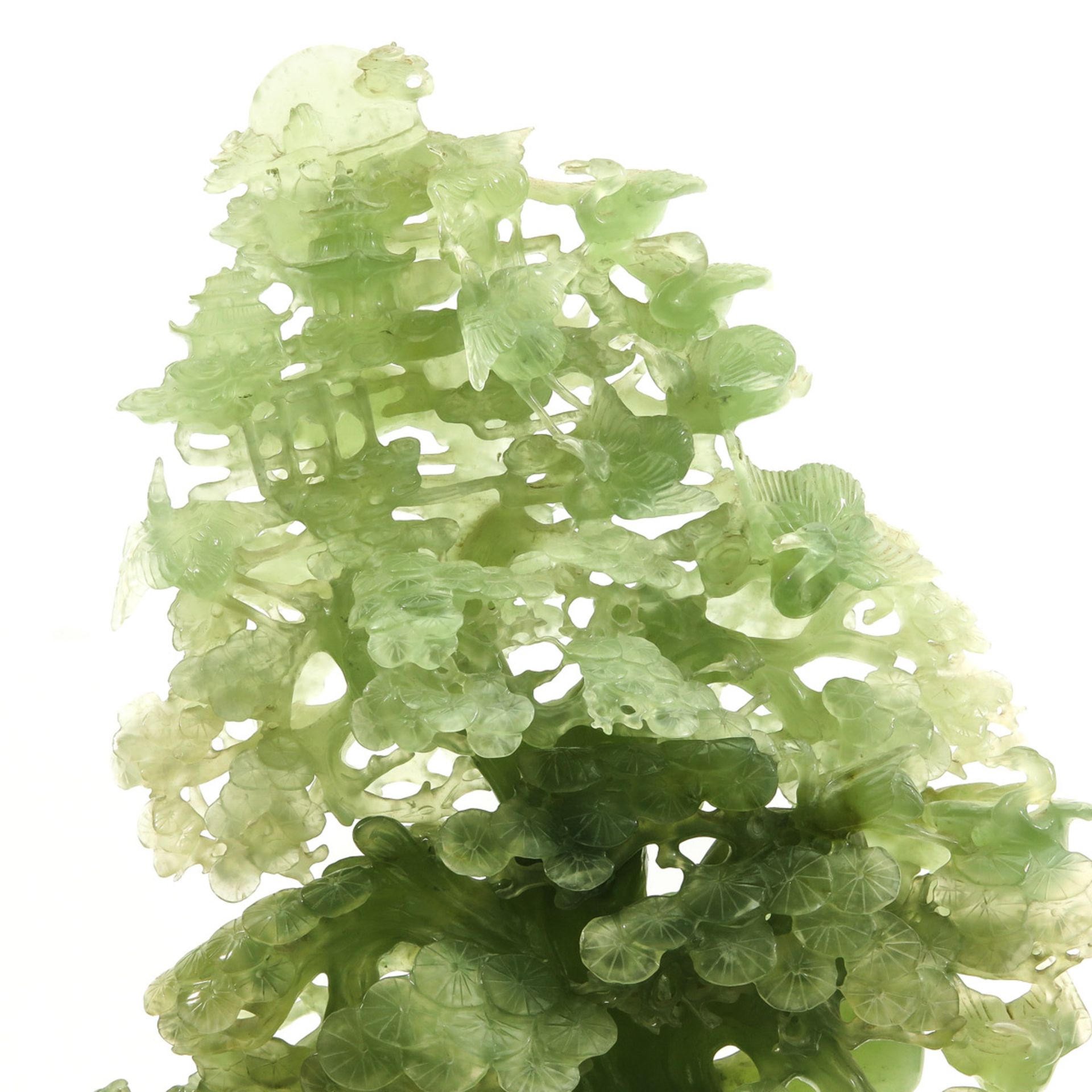 A Large 4 Piece Jade Sculpture - Bild 7 aus 10