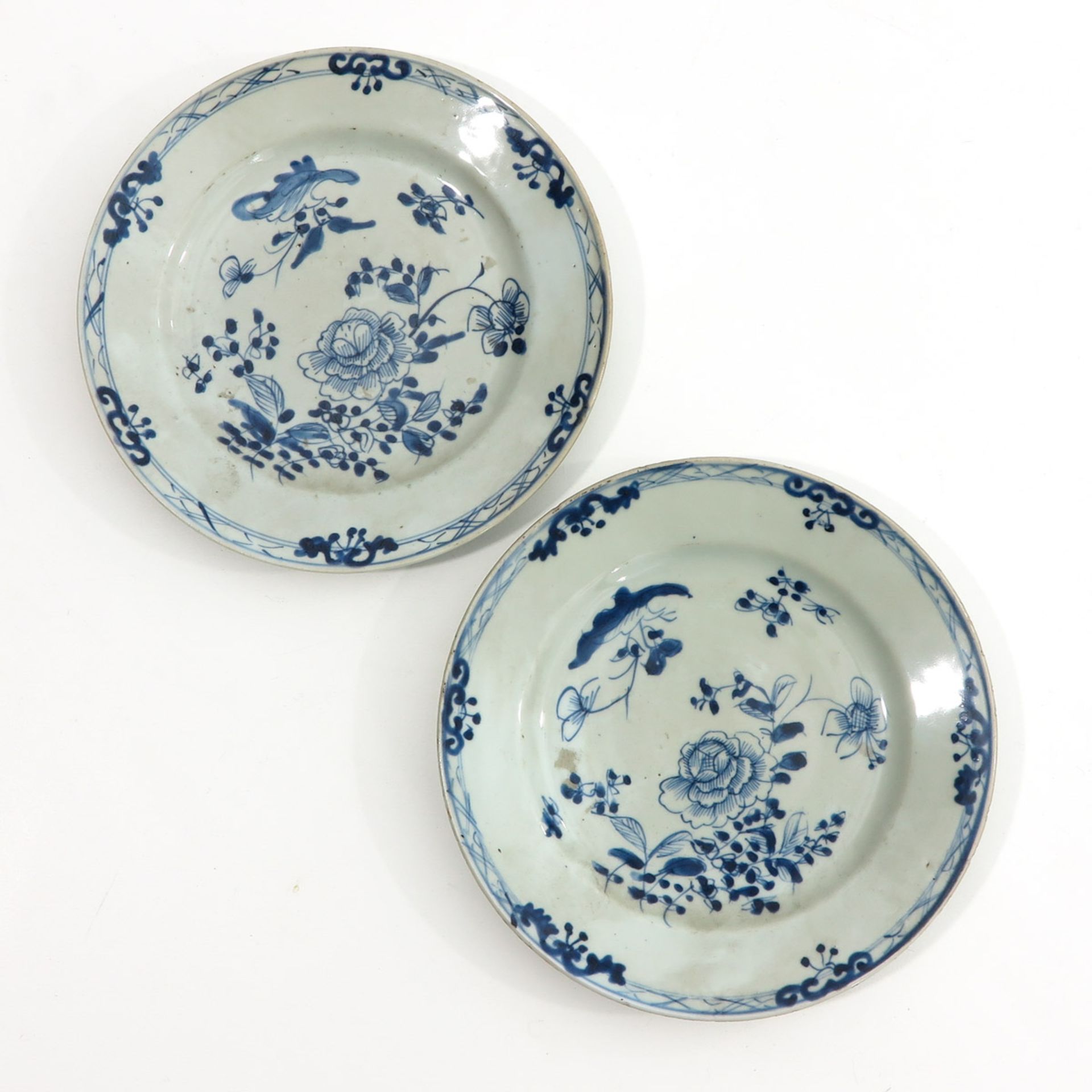 A Series of 5 Blue and White Plates - Bild 5 aus 9