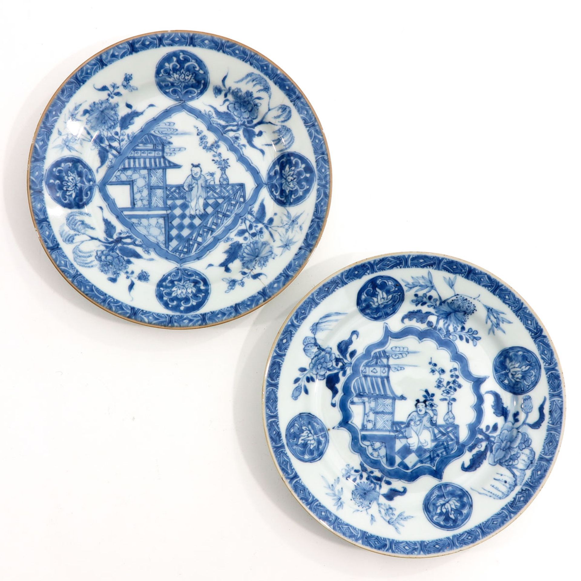 A Series of 4 Blue and white Plates - Image 3 of 9