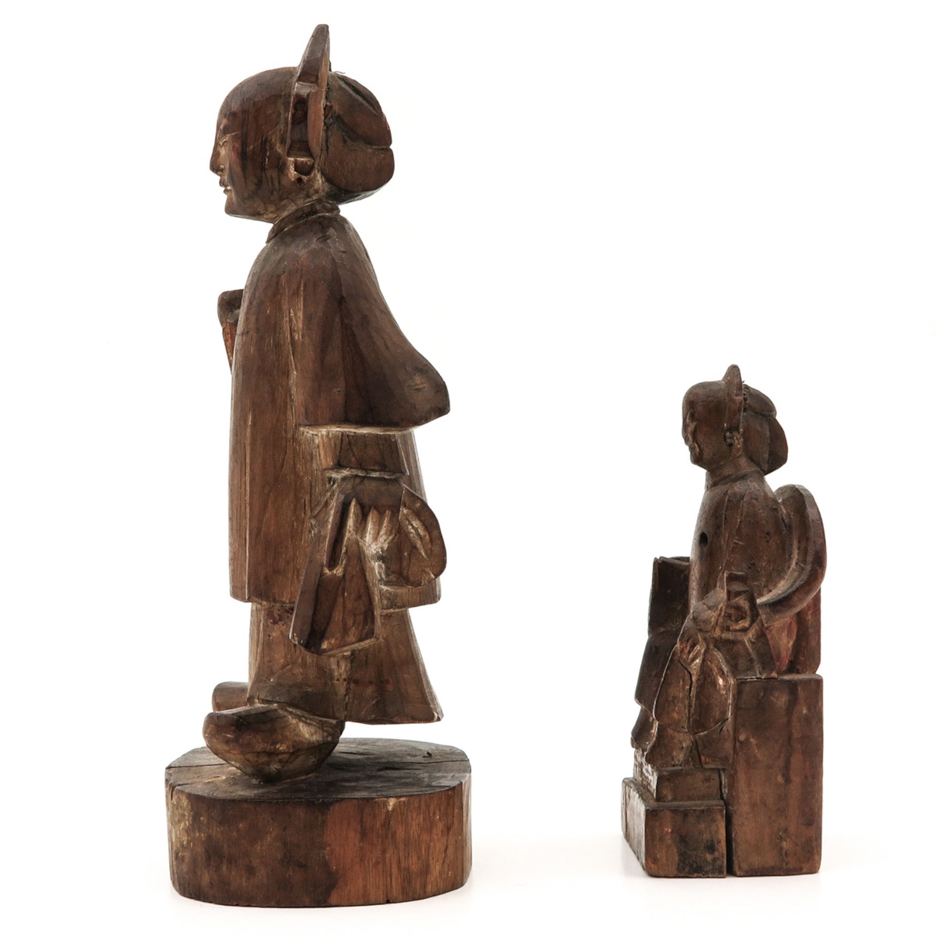 Two Wooden Sculptures - Bild 2 aus 10