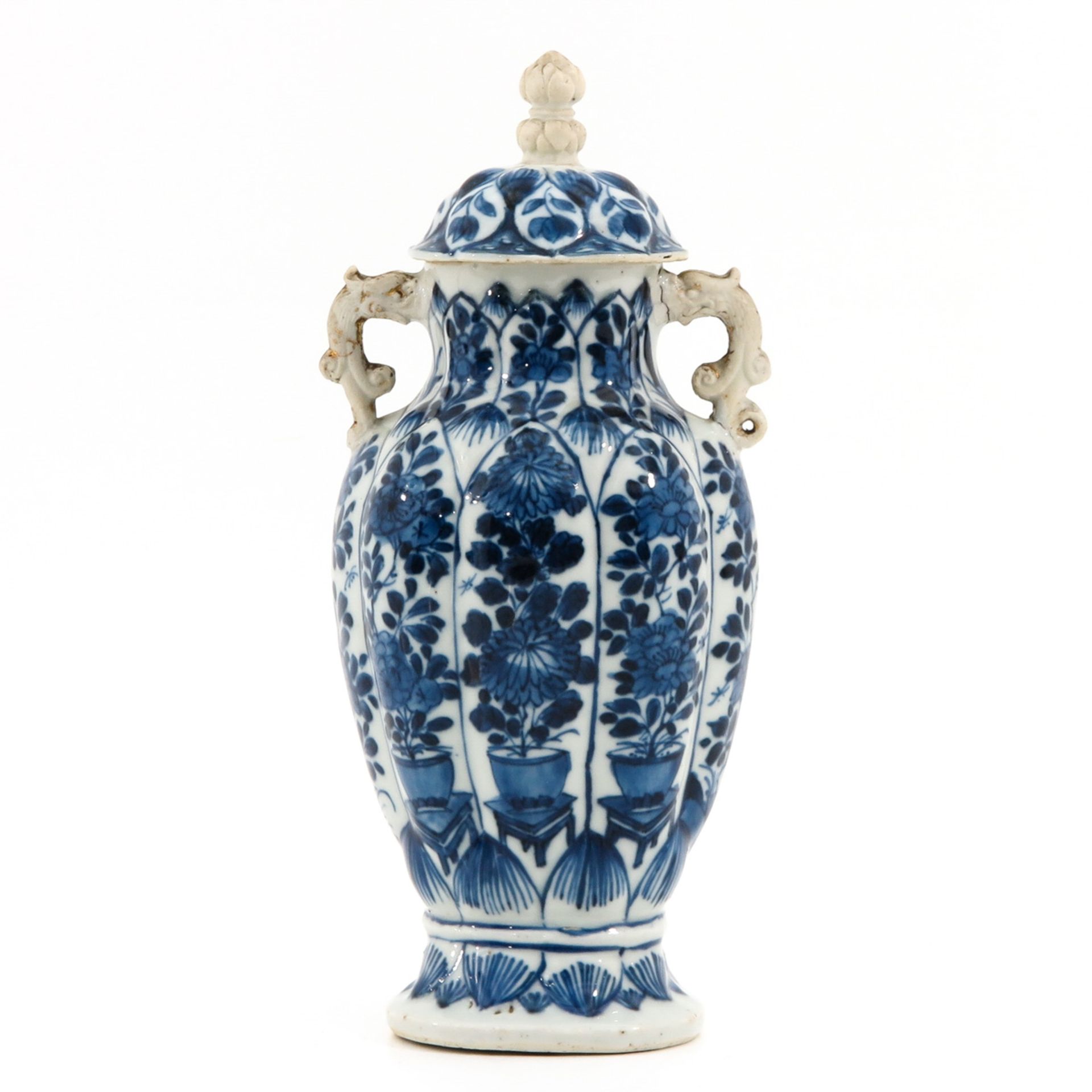 A Blue and White Vase with Cover - Image 3 of 10