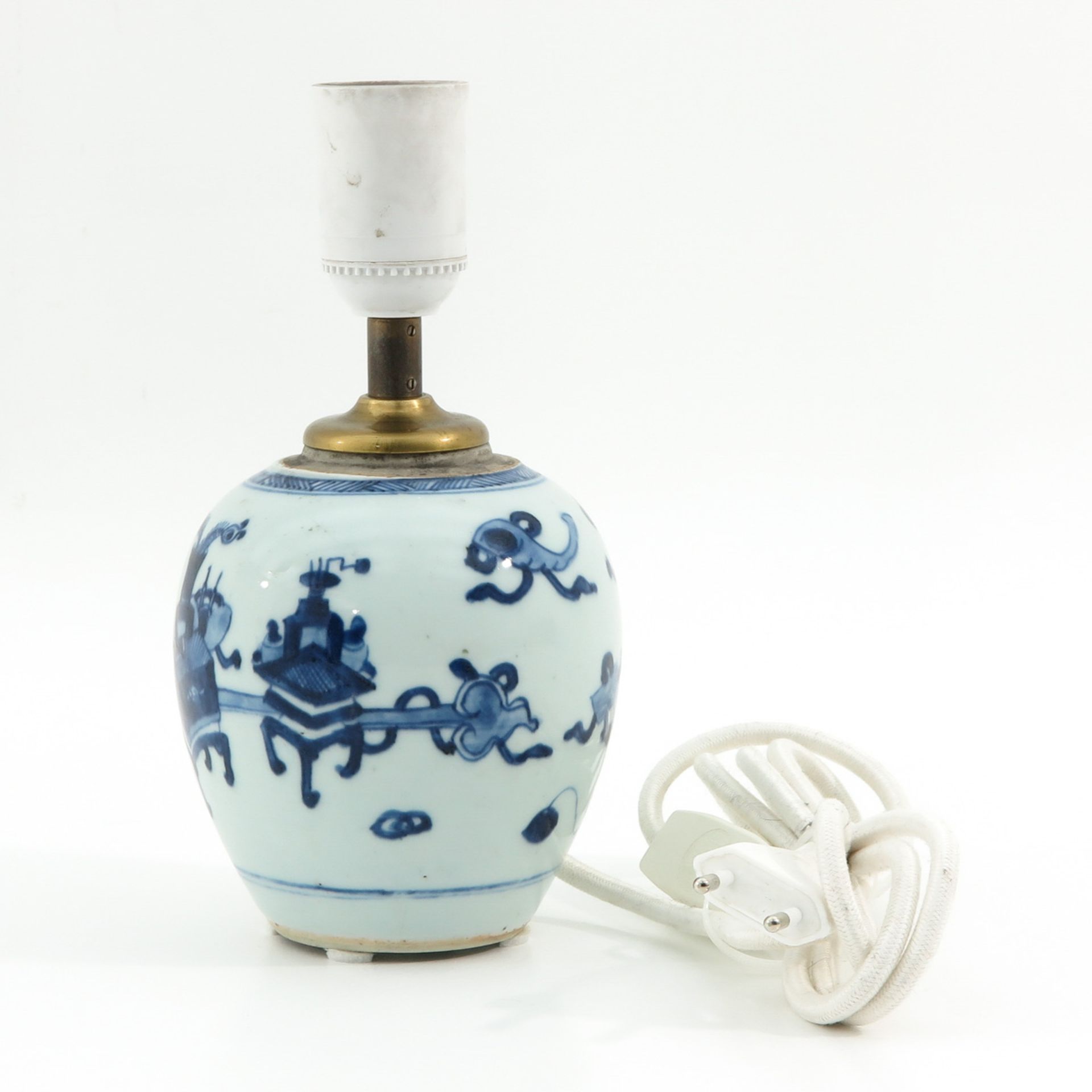 A Blue and White Lamp - Image 2 of 9