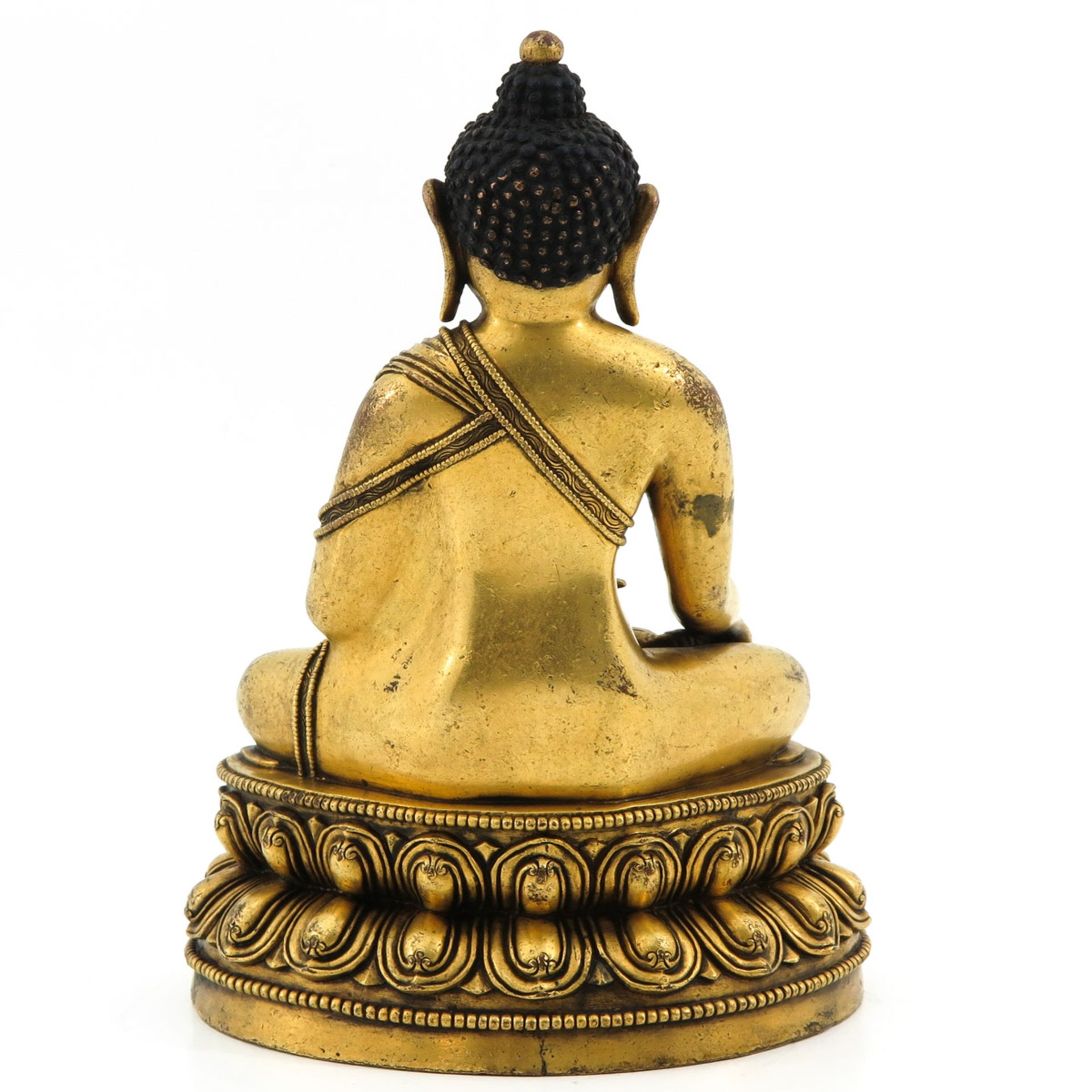 A Bronze Gilt Buddha - Bild 3 aus 10