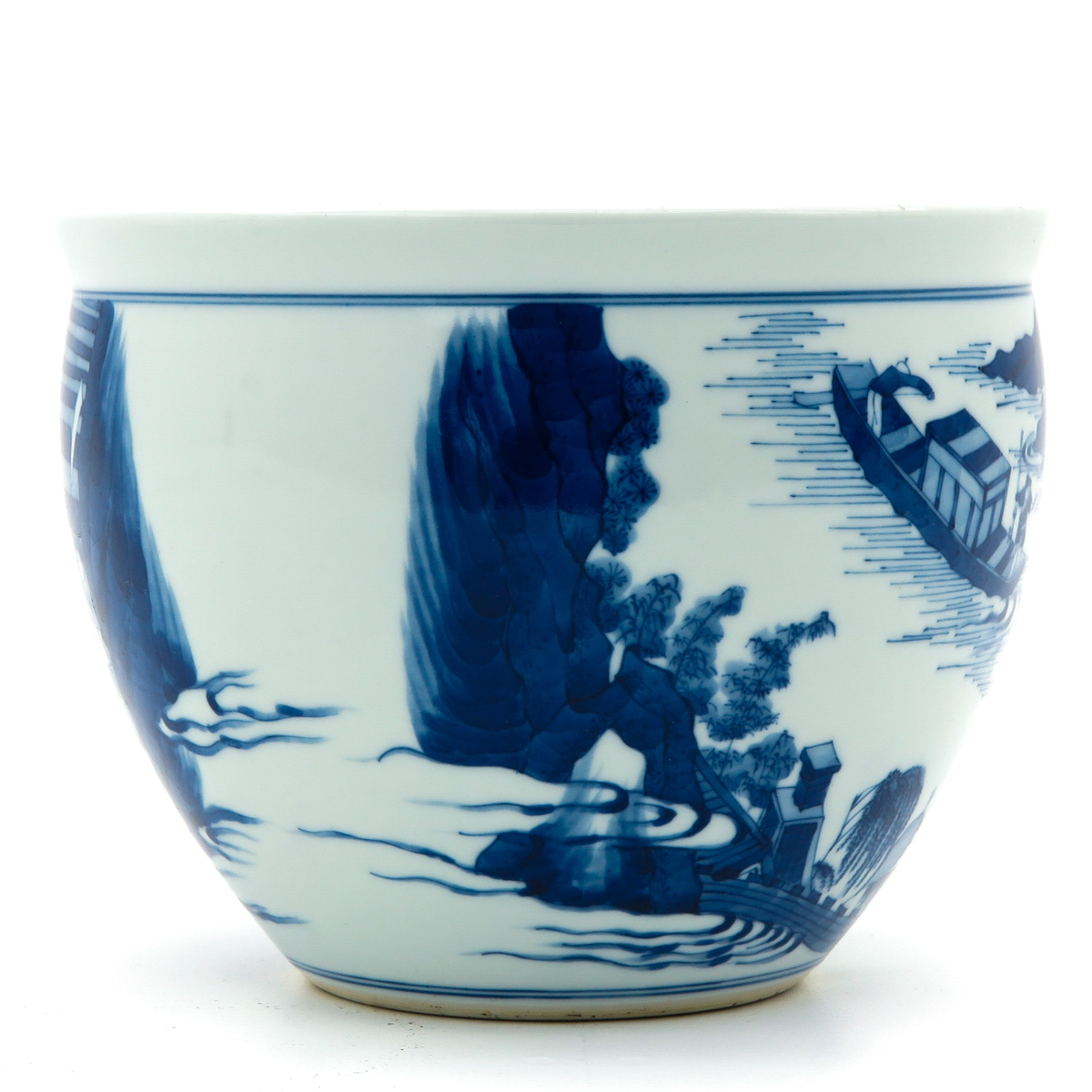 A Blue and White Cache Pot - Image 3 of 9