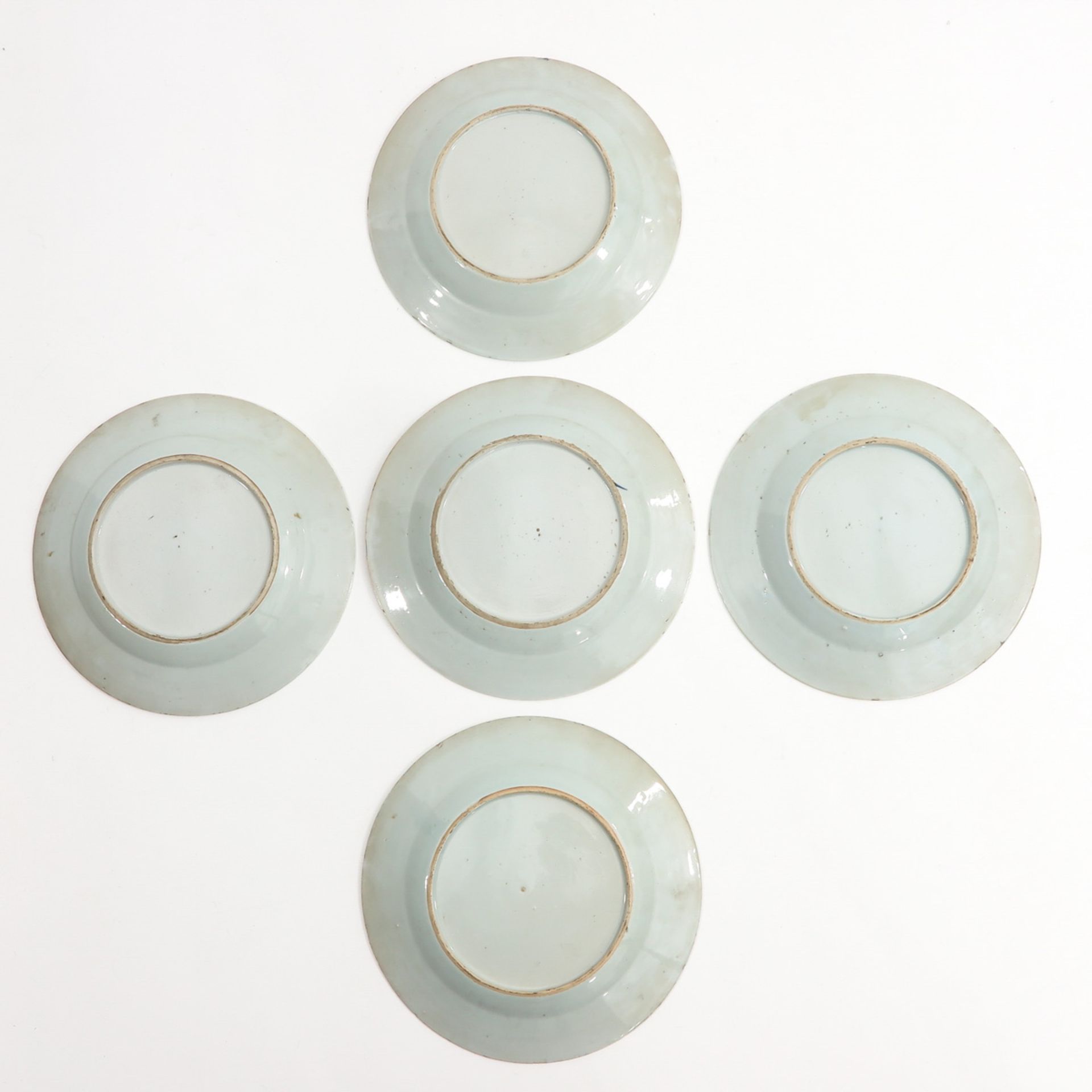 A Series of 5 Blue and White Plates - Bild 2 aus 9