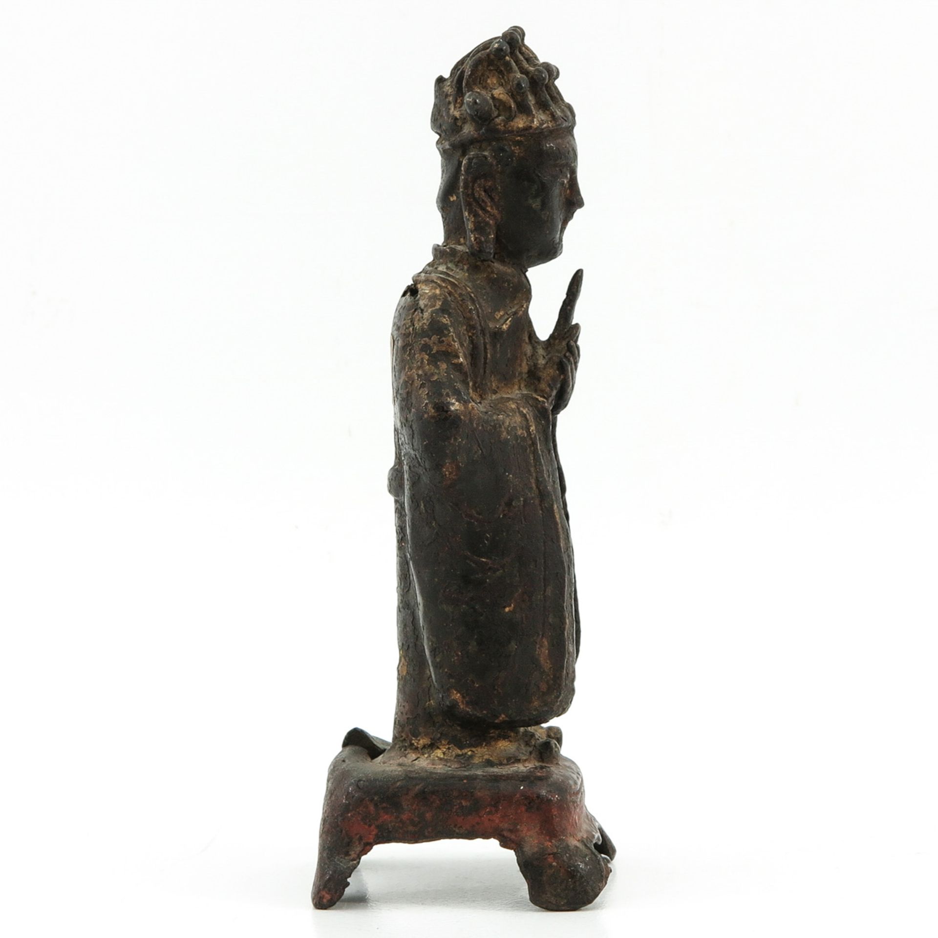 A Bronze Ming Sculpture - Bild 4 aus 10