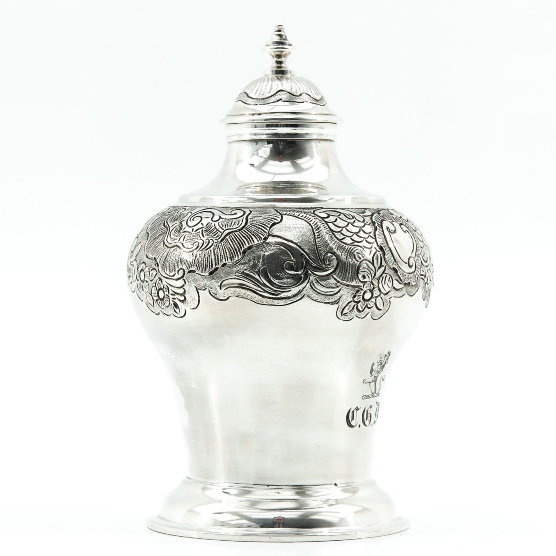 A Silver Tea Caddy - Image 4 of 10