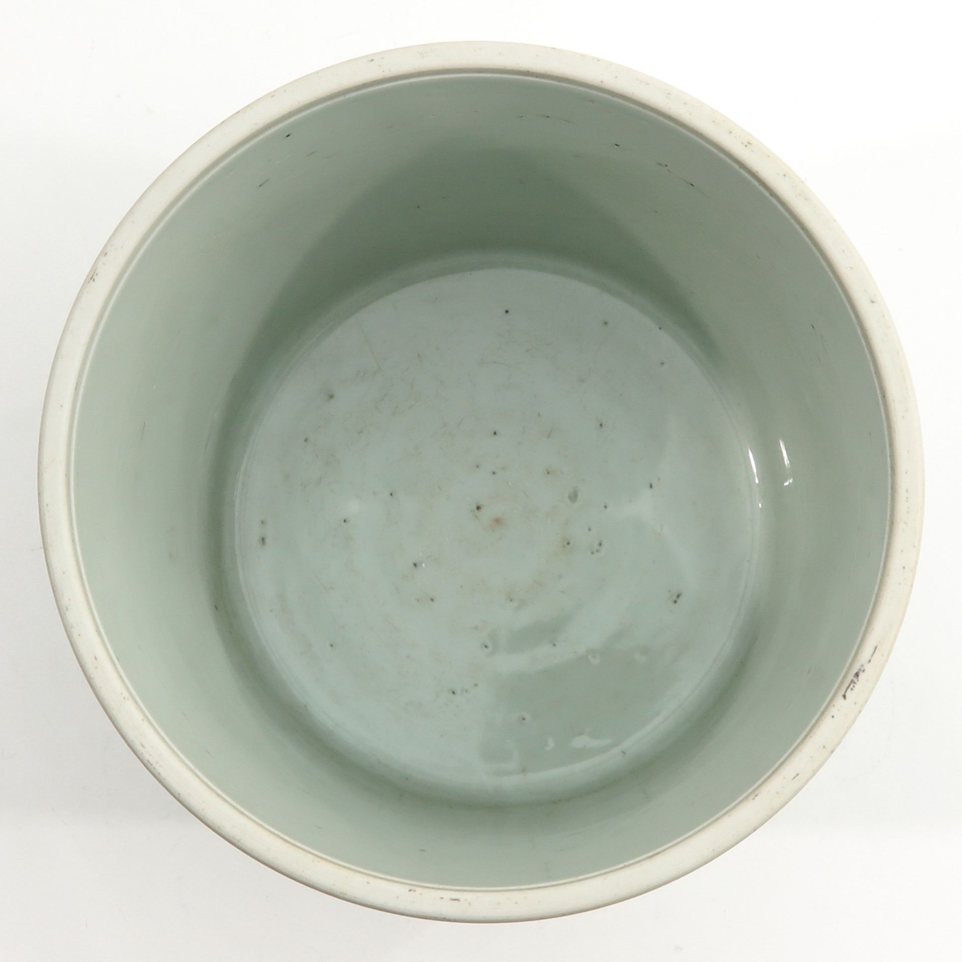 A Blue and White Brush Pot - Bild 5 aus 9